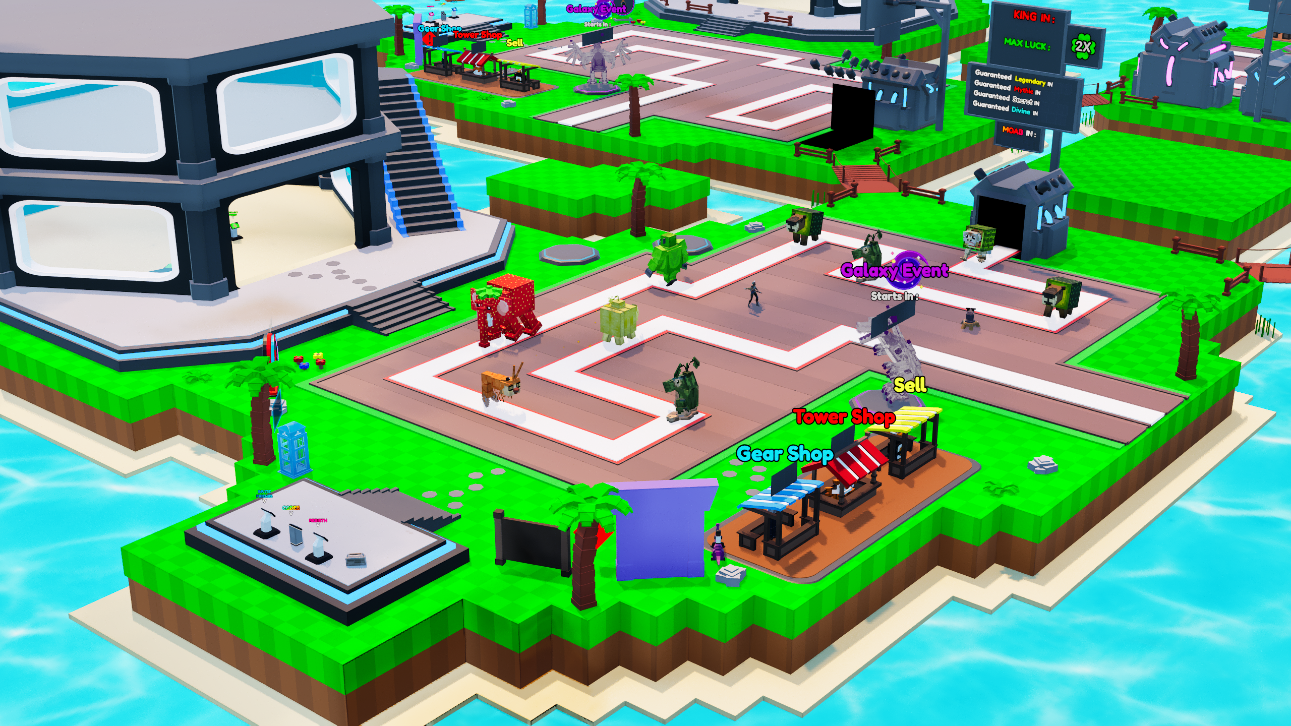 Colorful UEFN world overview used to represent the Studio Starter Bundle.