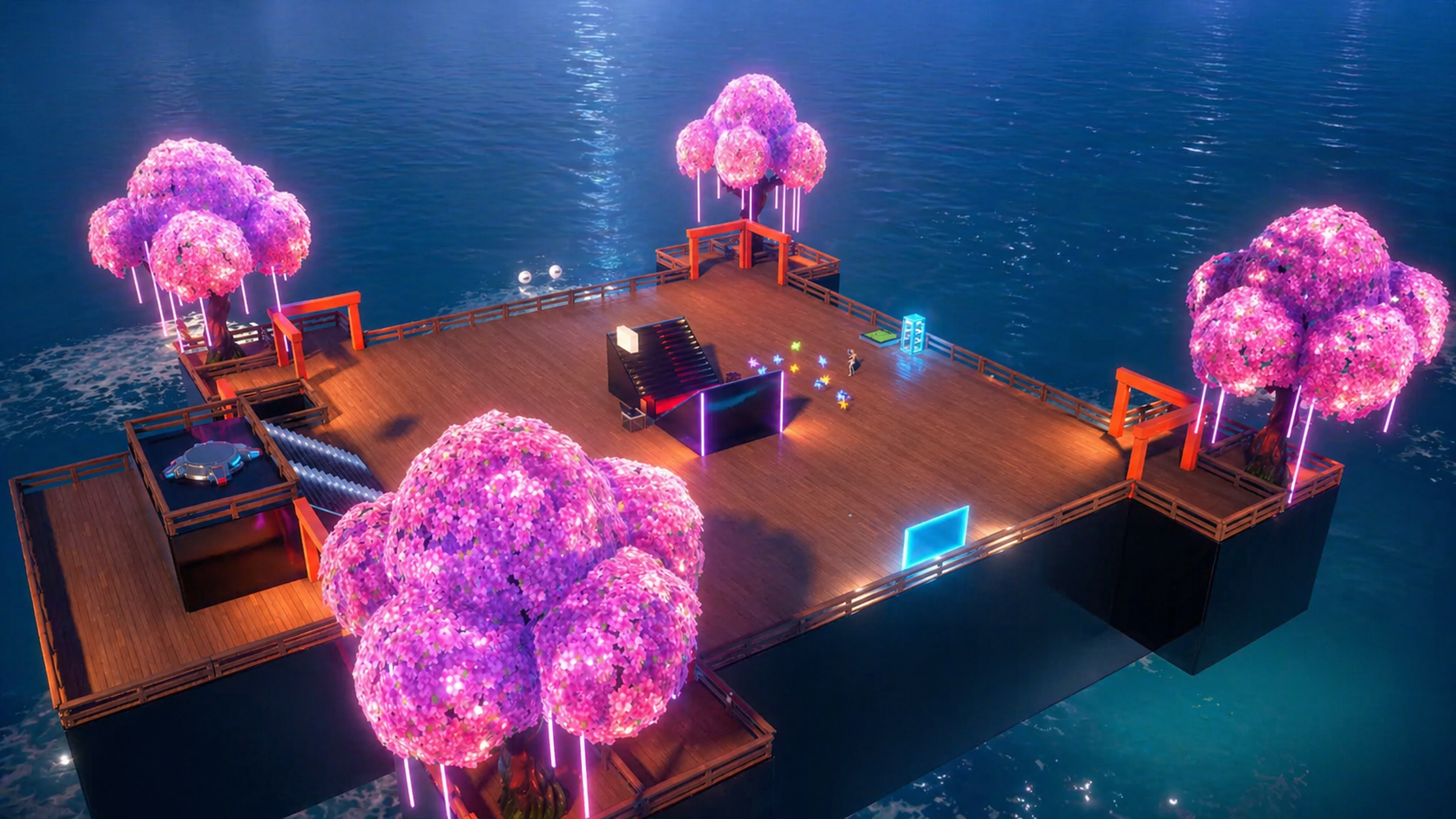 Premium stylized arena view used to represent the Premium Environment Kit.
